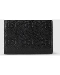 Gucci - Gg Emblem Medium Wallet, , Leather - Lyst