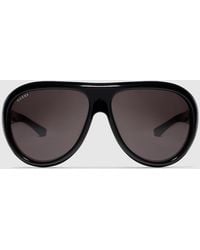 Gucci - Pilot Frame Sunglasses - Lyst