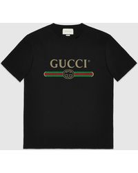 Gucci - グッチスパンコール ロゴ オーバーサイズ Tシャツ - Lyst