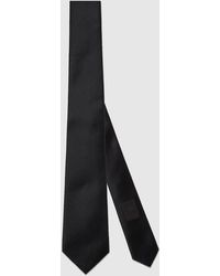 Gucci - Silk Tie With Double G Detail - Lyst