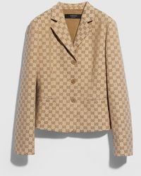 Gucci - Gg Cotton Canvas Jacket - Lyst