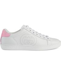 white gucci sneakers