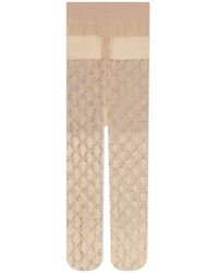 Gucci GG Strumpfhose mit Kristallen - Natur