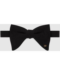 Gucci - Silk Gg Logo Bow Tie - Lyst