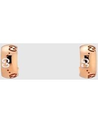 Gucci - Icon 18K Gg Hoop Earrings - Lyst