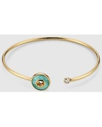 Gucci - Interlocking 18K Bangle Bracelet - Lyst