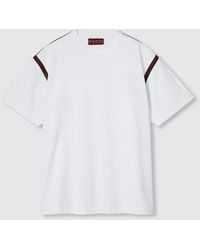 Gucci - Tape Cotton T-Shirt - Lyst