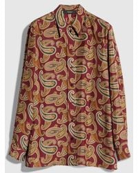 Gucci - Printed Silk Habotai Shirt - Lyst