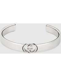 Gucci - Interlocking Bangle Bracelet - Lyst
