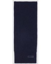 Gucci - Knit Wool Scarf With Logo - Lyst