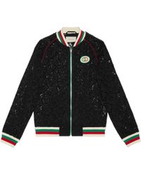 Gucci Bomberjacke aus Spitze - Schwarz