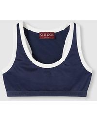 Gucci - Technical Jersey Top With Logo - Lyst