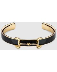 Gucci - Horsebit Bangle Bracelet With Enamel - Lyst