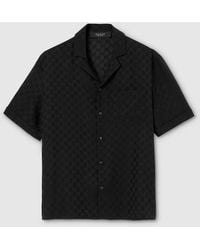 Gucci - Gg Silk Jacquard Bowling Shirt - Lyst