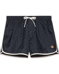 mens black gucci shorts