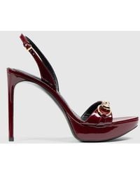 Gucci - Donna Platform Sandal, Leather - Lyst