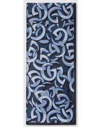 Gucci - Double G Cotton Silk Stole - Lyst