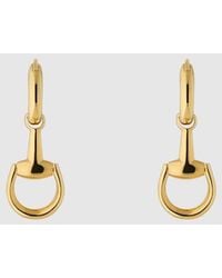 Gucci - Horsebit 18K Earrings - Lyst