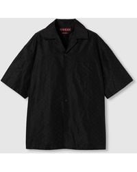 Gucci - Cotton-Silk Gg Faille Shirt - Lyst