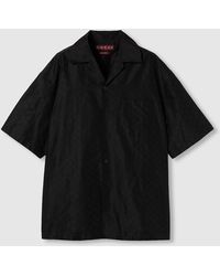 Gucci - Cotton-Silk Gg Faille Shirt - Lyst