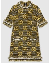 Gucci - Wool Mohair GG Dress - Lyst