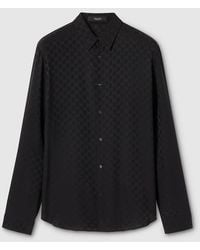 Gucci - Gg Silk Jacquard Shirt, Size 15 - Lyst