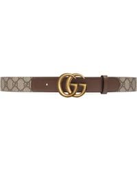Gucci GG Belt With Double G Buckle - Brown