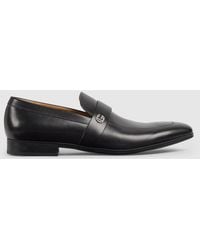 Gucci - Loafer With Double G, Leather - Lyst