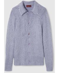 Gucci - Brushed Wool Mohair Cardigan, Ready-To-Wear - Lyst