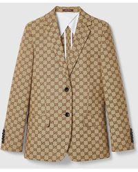 Gucci - Giacca In Tessuto GG - Lyst