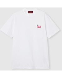 Gucci - Camiseta De Punto De Algodón Con Estampado, Talla - Lyst