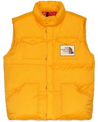 Gucci The North Face X Down Vest - Yellow