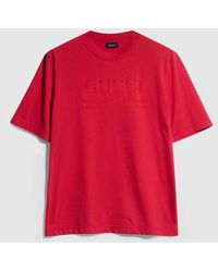 Gucci - Cotton Jersey T-Shirt With Devoré Detail, Size Xxl, Ready-To-Wear - Lyst