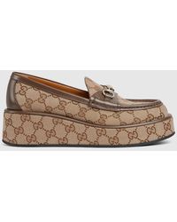 Gucci - Mocassino Donna Con Zeppa E Morsetto, Taglia - Lyst