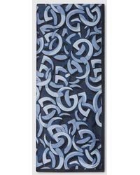 Gucci - Double G Cotton Silk Stole - Lyst