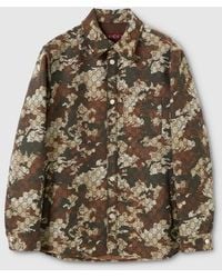 Gucci - Gg Marbled Cotton Denim Jacquard Shirt - Lyst