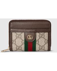 Gucci - Ophidia Coin Zip Wallet, Gg Canvas - Lyst