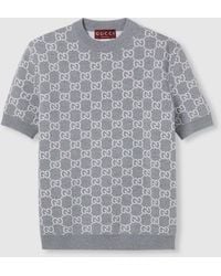 Gucci - Reversible Gg Fine Wool Jacquard Top - Lyst
