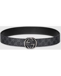 Gucci - Reversible Belt With Interlocking G Buckle, Size 100 - Lyst