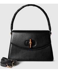 Gucci - Bamboo Vendetta Medium Top Handle Bag, Leather - Lyst