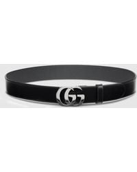 Gucci - Cut Gg Marmont Belt, Size 120, Leather - Lyst