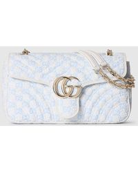 Gucci - Gg Marmont Medium Shoulder Bag, Fabric - Lyst