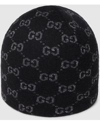 Gucci - Gg Wool Viscose Lamé Jacquard Hat - Lyst