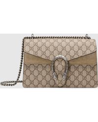 Gucci Kleine Dionysus GG Schultertasche - Natur