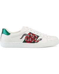 Gucci Ace Embroidered Sneaker - White