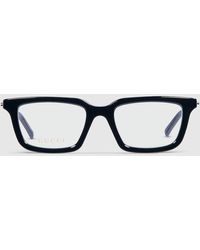 Gucci - Rectangular Optical Frame - Lyst