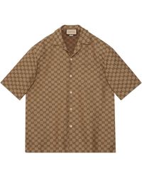 Gucci - GG Linen Blend Shirt - Lyst