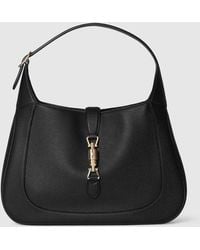 Gucci - 〔グッチ ジャッキー 1961〕ラージバッグ, ブラック, レザー - Lyst