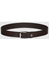 Gucci - Belt With Interlocking G Detail, Size 100 - Lyst
