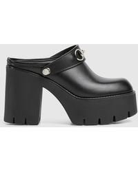 Gucci - Platform Mule With Horsebit, Size 6 Us, Leather - Lyst